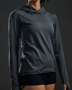 TYR SunDefense™ Women's Vented Long Sleeve Crew Shirt - Solid 19 TYR SunDefense™ Women's Vented Long Sleeve Crew Shirt - Solid -TYR Sales Store TSFPLH7A 927 alt07