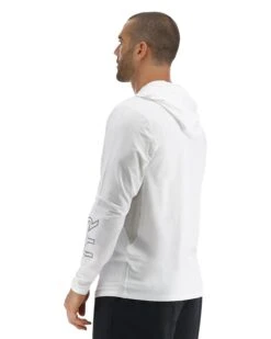 TYR SunDefense™ Men's Vented Hooded Shirt - Solid -TYR Sales Store TSMPLH7A 100 alt03