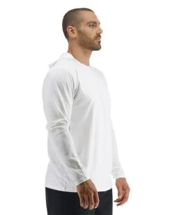 TYR SunDefense™ Men's Vented Hooded Shirt - Solid -TYR Sales Store TSMPLH7A 100 alt06