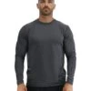 TYR SunDefense™ Men's Vented Long Sleeve Crew Shirt - Solid 2 TYR SunDefense™ Men's Vented Long Sleeve Crew Shirt - Solid -TYR Sales Store TSMPLS7A 927 main01