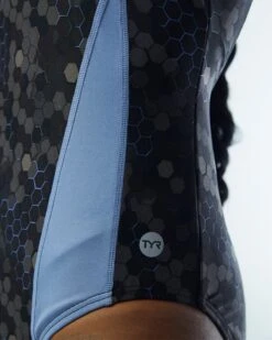 TYR Durafast Elite® Women's Max Splice Controlfit Swimsuit - Carbon Hex -TYR Sales Store TSPCHX7A 001 alt08