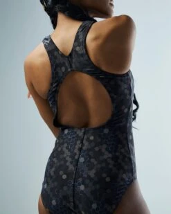 TYR Durafast Elite® Women's Max Splice Controlfit Swimsuit - Carbon Hex -TYR Sales Store TSPCHX7A 001 alt10