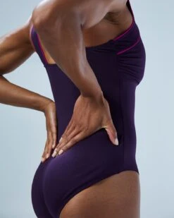 TYR Durafast Elite® Women's Square Neck Controlfit Swimsuit - Solid -TYR Sales Store TSQR7A 782 alt09