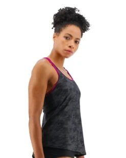 TYR Durafast Elite® Women's Taylor Tank - Blackout Camo -TYR Sales Store TTAFBC7A 001 alt04