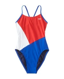 TYR Durafast One® Girls' Cutout Swimsuit - Solid Splice Block -TYR Sales Store cbsol7y 636 alt01