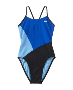 TYR Durafast One® Girls' Cutout Swimsuit - Solid Splice Block -TYR Sales Store cbsol7y 771 alt01