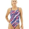 TYR Durafast One® Women's Cutoutfit Swimsuit - Homeland 2 TYR Durafast One® Women's Cutoutfit Swimsuit - Homeland -TYR Sales Store chml7a 636 main01