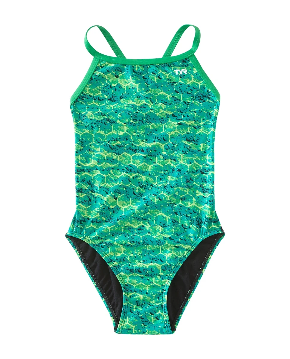 TYR Durafast Elite® Girls' Diamondfit Swimsuit - Agran 2 TYR Durafast Elite® Girls' Diamondfit Swimsuit - Agran