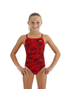 TYR Durafast Elite® Girls' Diamondfit Swimsuit - Camo -TYR Sales Store dcam7y 610 alt03 2