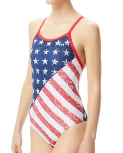 TYR Durafast One® Women’s Diamondfit Swimsuit - Star Spangled -TYR Sales Store dhgr7a 636 alt05 1 1