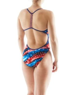 TYR Durafast One® Women's Braidfit Swimsuit - Freedom Flag 5 TYR Durafast One® Women's Braidfit Swimsuit - Freedom Flag -TYR Sales Store faffg7a 636 alt06