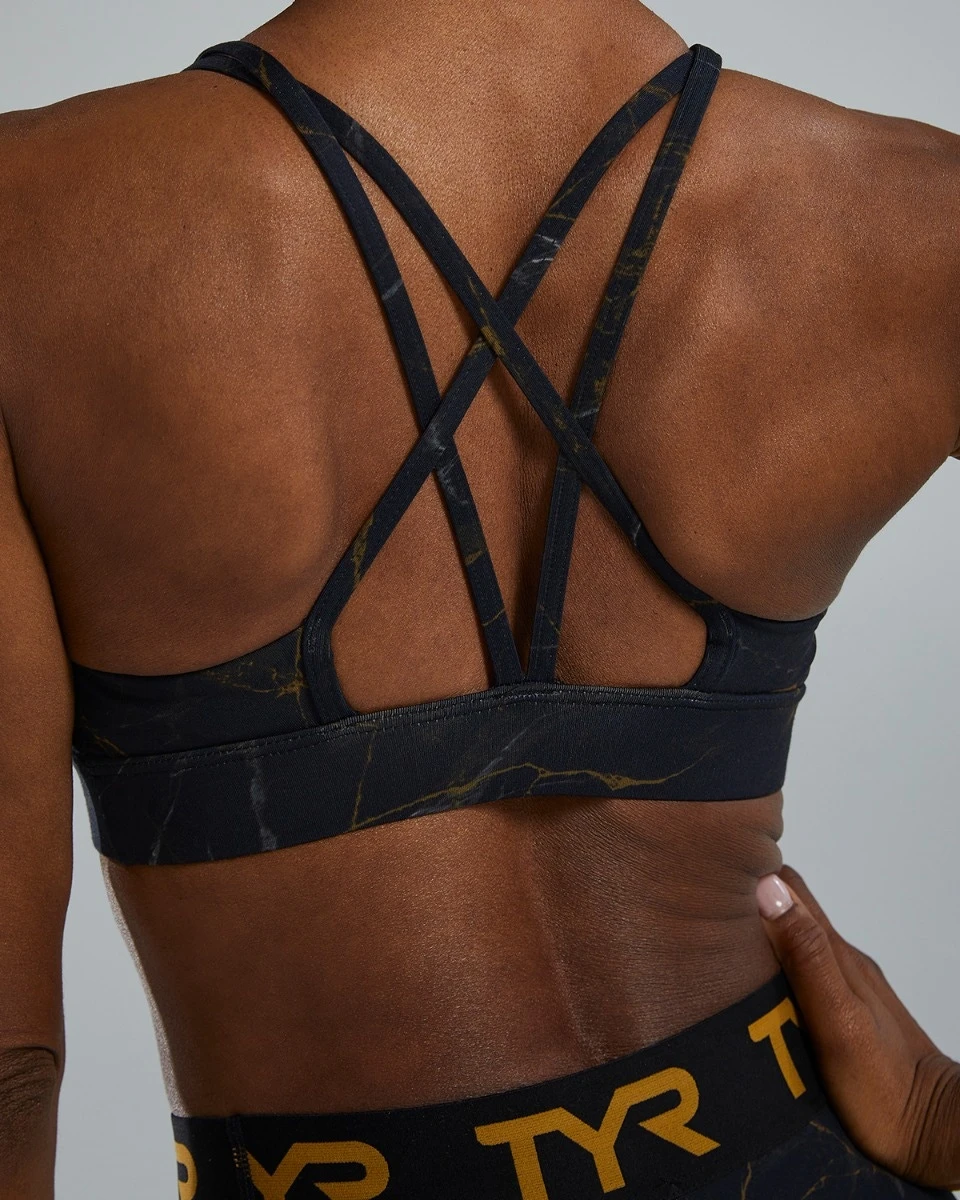TYR Base Kinetic™ Women's Dual Strap Sports Bra - Goldstone 7 TYR Base Kinetic™ Women's Dual Strap Sports Bra - Goldstone - Image 5