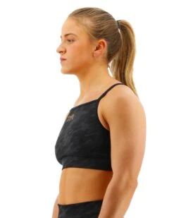 TYR Base Kinetic™ Women's High Neck Sports Bra - Blackout Camo -TYR Sales Store fghbc3a 001 alt03