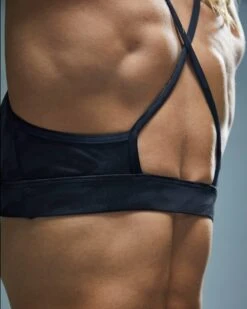 TYR Base Kinetic™ Women's High Neck Sports Bra - Blackout Camo -TYR Sales Store fghbc3a 001 alt08