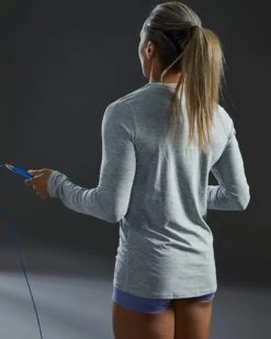 TYR Airtec™ Women's Long Sleeve Tee - Solid -TYR Sales Store fptlso3a 254 alt08