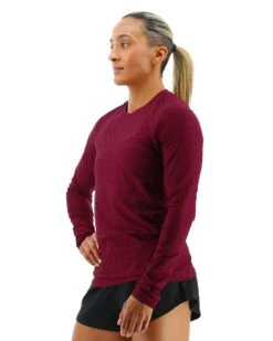 TYR Airtec™ Women's Long Sleeve Tee - Solid -TYR Sales Store fptlso3a 938 alt03