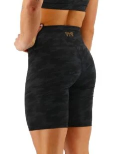 TYR Base Kinetic™ Women's High-Rise 8" Shorts - Blackout Camo -TYR Sales Store ftehsb3a 001 alt04 5