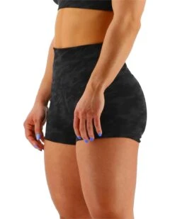 TYR Base Kinetic™ Women's High-Rise 2" Shorts - Blackout Camo -TYR Sales Store ftmrsb3a 001 alt04