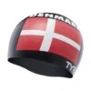 TYR Adult Silicone Swim Cap - Denmark 1 TYR Adult Silicone Swim Cap - Denmark -TYR Sales Store lcsden 001 alt1b2