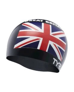 TYR Adult Silicone Swim Cap - Great Britain