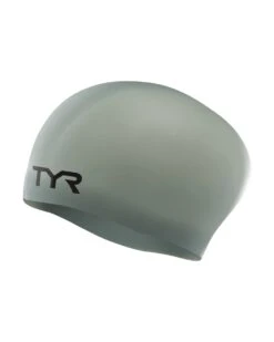 TYR Adult Long Hair Silicone Wrinkle-Free Swim Cap