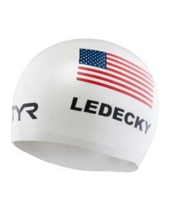 TYR Adult Katie Ledecky Silicone Swim Cap