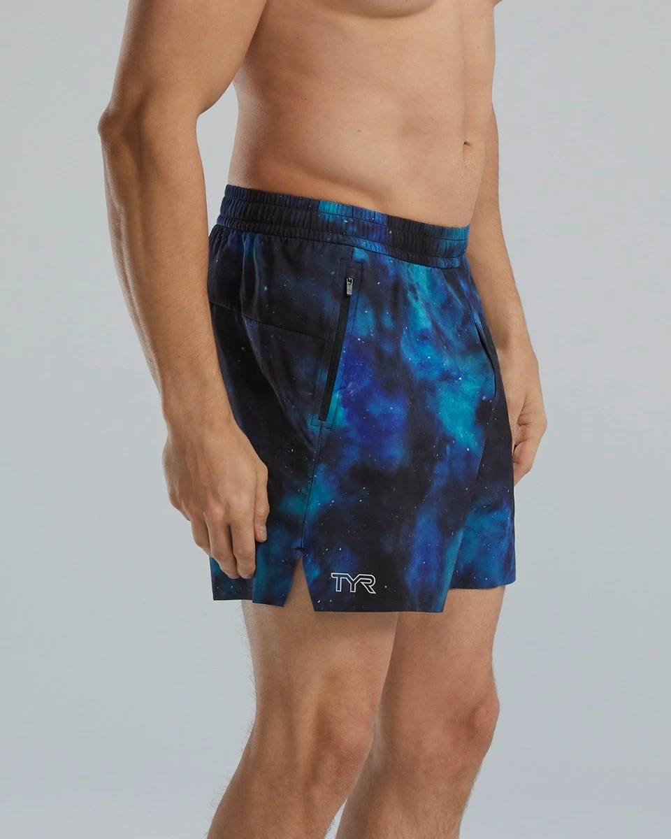 TYR Hydrosphere™ Men's Unlined 6" Momentum Shorts - Cosmic Night 5 TYR Hydrosphere™ Men's Unlined 6" Momentum Shorts - Cosmic Night - Image 3