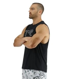 TYR ClimaDry™ Men's Big Logo Tech Tank - Solid / Heather -TYR Sales Store mmtkso3a 001 alt03