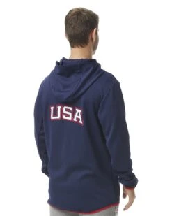 TYR Men's Alliance Podium Full Zip Hoodie - USA -TYR Sales Store mtfzus2a 636 main02