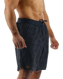 TYR Hydrosphere™ Men's Lined 7" Unbroken Shorts - Blackout Camo -TYR Sales Store muslbc3a 001 alt06
