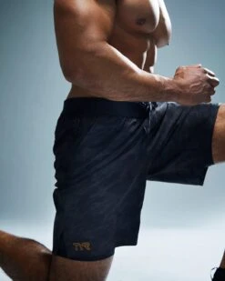 TYR Hydrosphere™ Men's Lined 7" Unbroken Shorts - Blackout Camo -TYR Sales Store muslbc3a 001 alt09