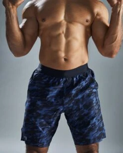 TYR Hydrosphere™ Men's Lined 9" Unbroken Shorts - Midnight Camo -TYR Sales Store musnlm3a 401 alt07