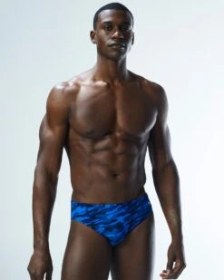 TYR Durafast Elite® Men's Brief Swimsuit - Camo -TYR Sales Store rcam7a 420 alt07 7