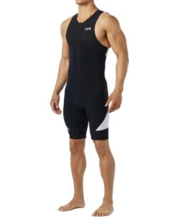 TYR Men's Padded Front-Zip Tri-Suit - Carbon -TYR Sales Store tmzjb6a 001 alt05