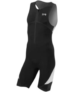 TYR Men's Padded Front-Zip Tri-Suit - Carbon -TYR Sales Store tmzjb6b 001 alt05 10