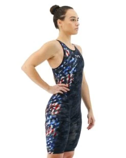 TYR Women's Venzo™ Open Back - USA Blackout Camo -TYR Sales Store vzcuob6a 921 alt06