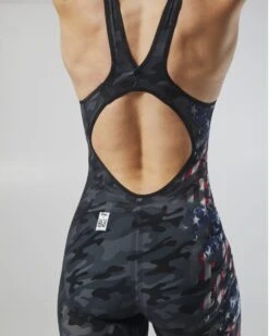 TYR Women's Venzo™ Open Back - USA Blackout Camo -TYR Sales Store vzcuob6a 921 alt07